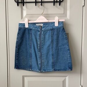 PacSun Denim Mini Skirt with Zipper
